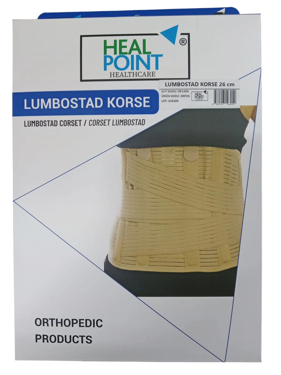 Lumbostat Corset Beige 26 cm Universal